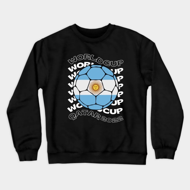 Argentina World Cup Crewneck Sweatshirt by footballomatic